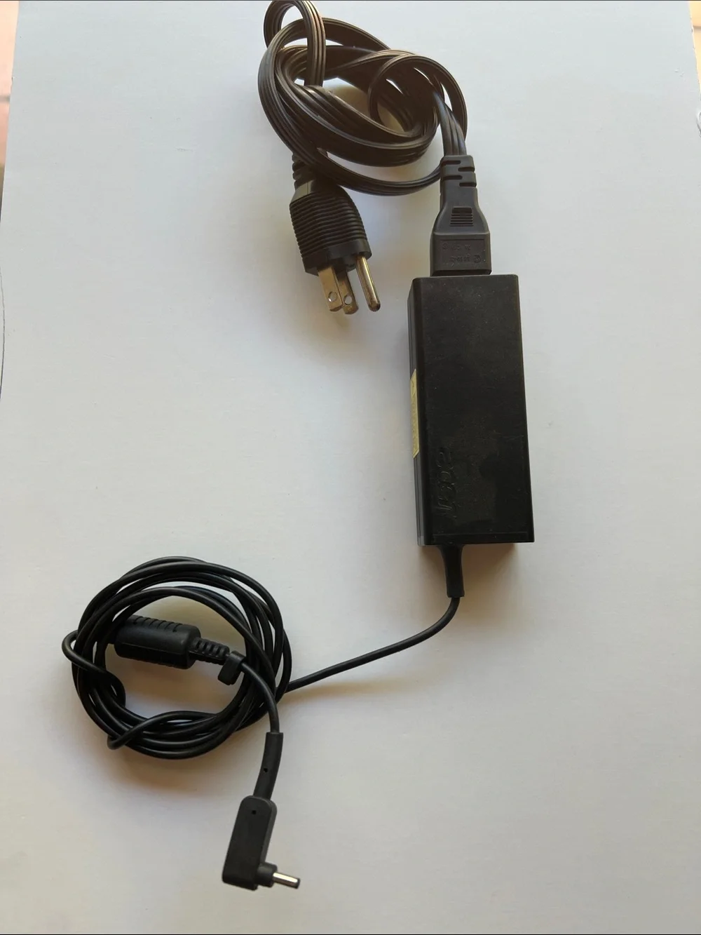 Acer Black AC Power Adapter with Integrated Cable
